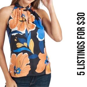 Daniel Rainn Floral Halter Top women’s XS